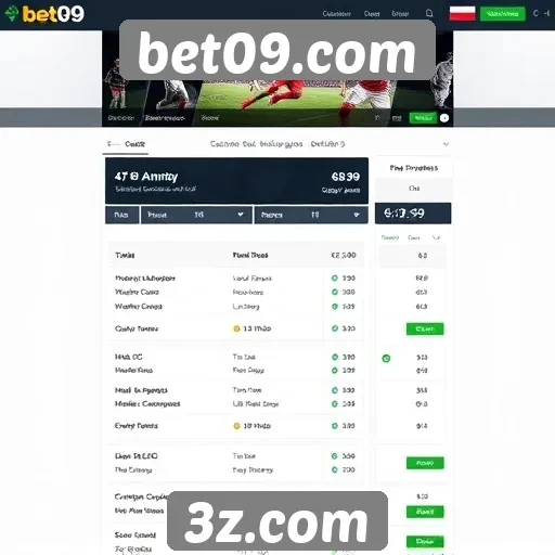 Análise da funcionalidade do site bet09